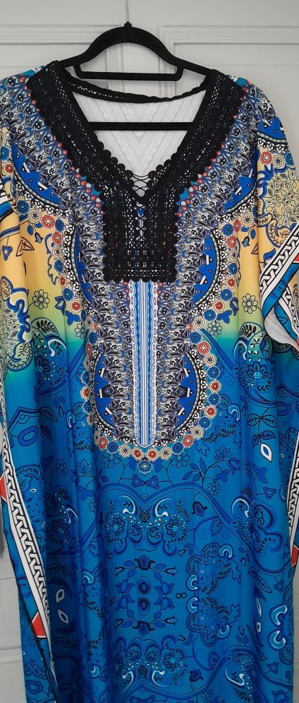 Ocean Blue Kimono-silk-feel-112mm-long-30e