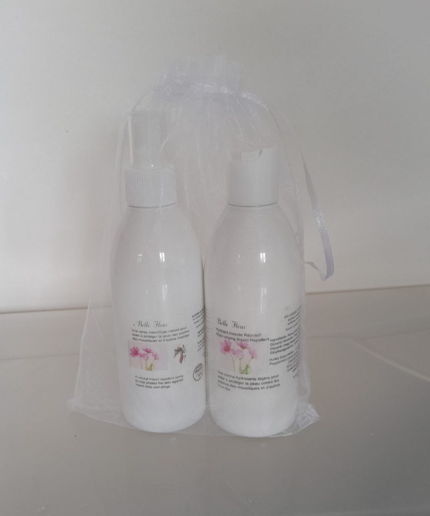 Belle Fleur Bugs Begone! Family Duo Gift Set, 2 x 250ml. Family-size gift pack of our best-selling natural insect repellent products. 20€ (excl. postage)